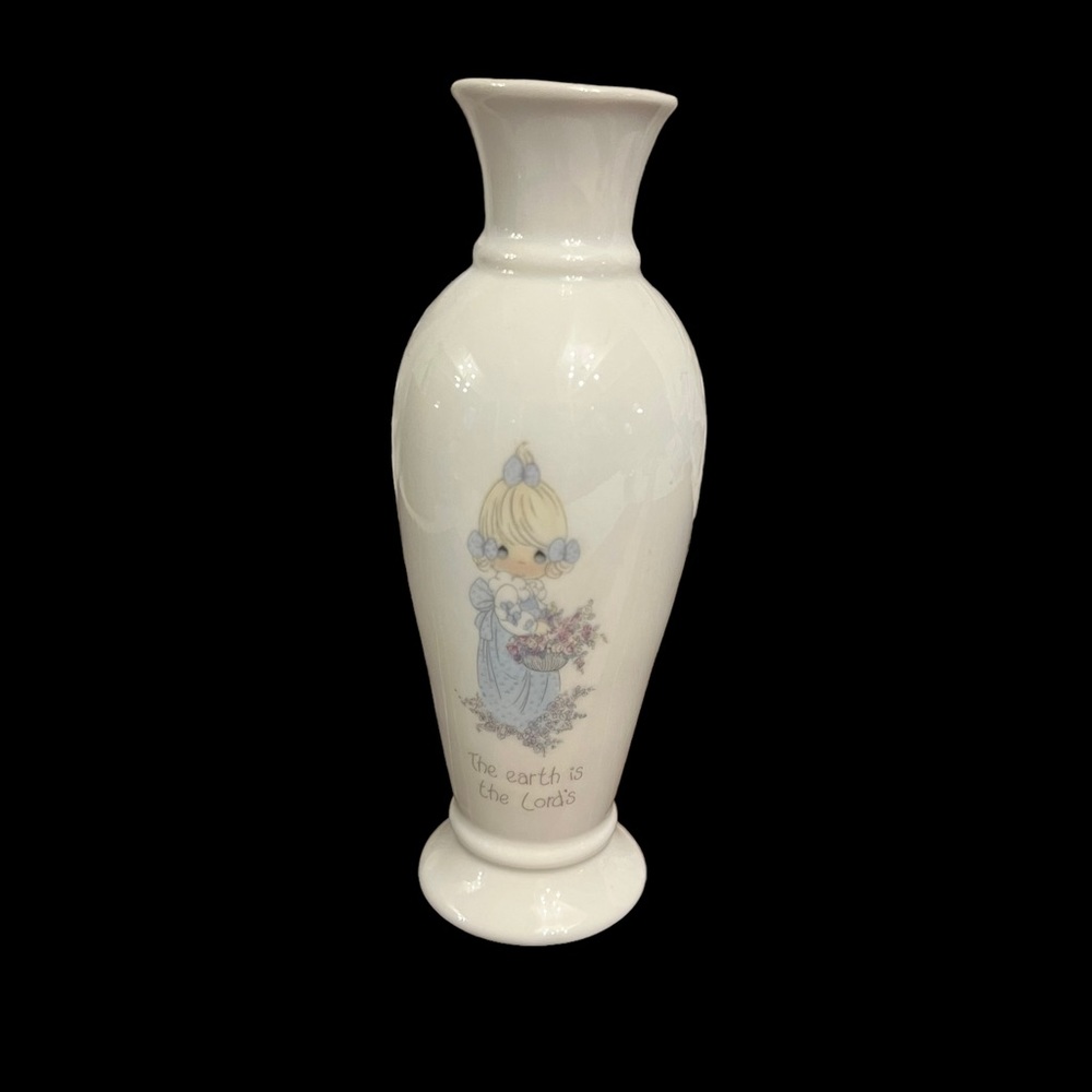 Precious Moments 1983 Bud Vase “The Earth is the Lord’s” Collectible VTG 6 “